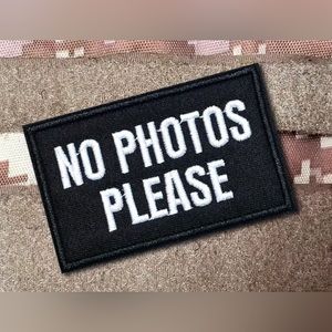 No Photos Please Patch